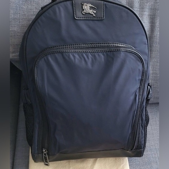 Burberry Blue Medium Nylon And Leather Women Backpack main image 5